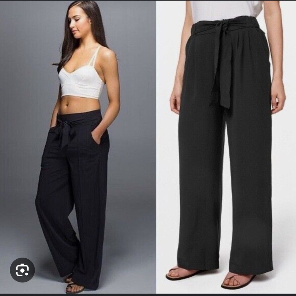 (A22). Black lululemon dress pants women’s size:2